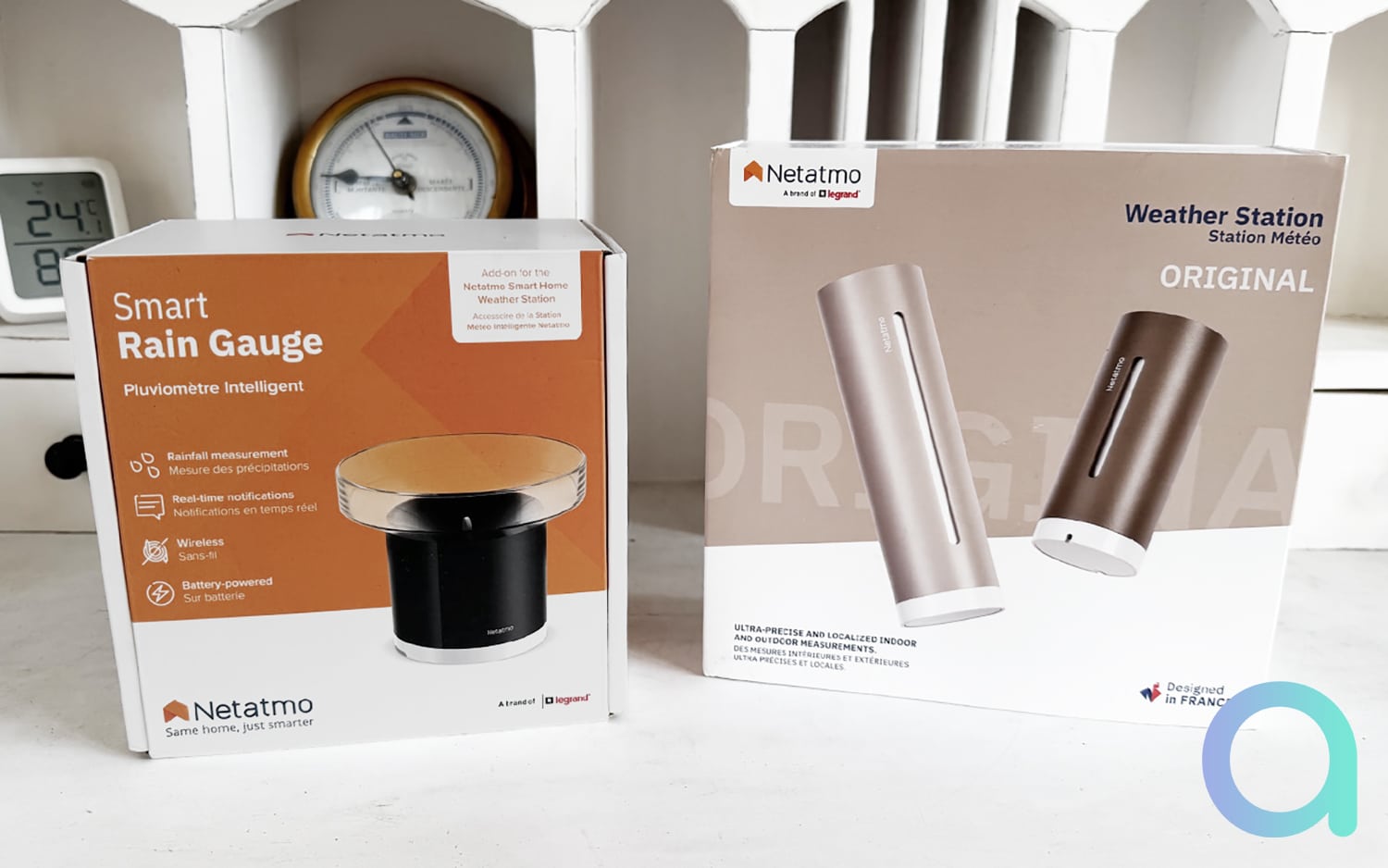 Présentation du pluviomètre de la station météo Netatmo Original (version 2025)